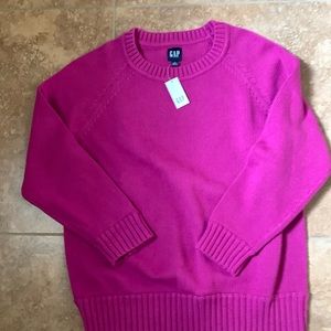 NWT gap cotton ladies sweater in magenta